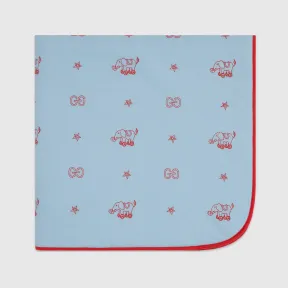 古驰/Gucci （婴儿用品牌名字）大象刺绣毯子 727877-3KAAS-4874
