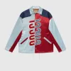 古驰/Gucci 印有Gucci标志补丁的棉粘胶夹克衫 729312-ZAMAS-4019