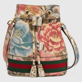 古驰/Gucci Ophidia GG Flora迷你水桶袋 731938-FABCG-9556