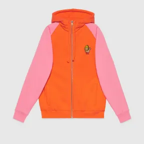 古驰/Gucci 带贴片的运动衫连帽卫衣 736301-XJFBM-5439