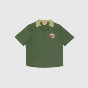 古驰/Gucci 缀贴饰儿童棉质衬衫 737140-XWAXL-3669