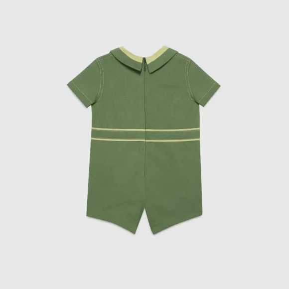 古驰/Gucci 婴儿刺绣棉质工人裤 737171-XWAXL-3669