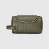 古驰/Gucci 深绿色皮革超级双G小号洗漱包 739378-AABY0-3346