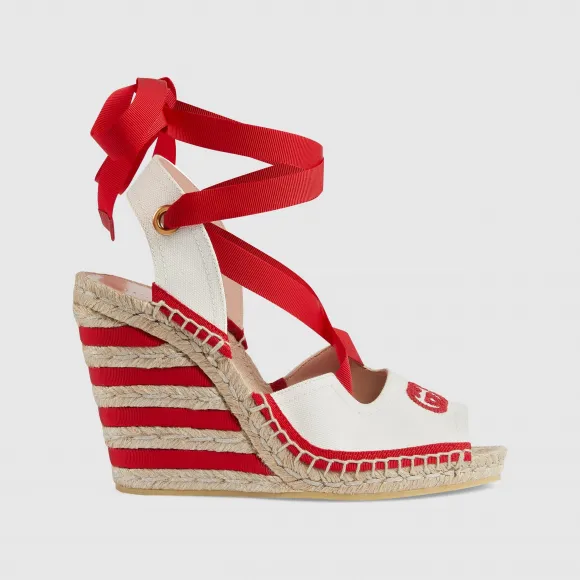 古驰/Gucci 女式 GG 麻底鞋 745957-FABZU-9043