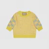 古驰/Gucci 黄色饰GG嵌花棉质上衣 749026-XKDCZ-7782