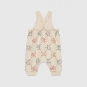 古驰/Gucci 刺绣婴儿棉质平纹针织背带裤 749637-XJFOL-9239