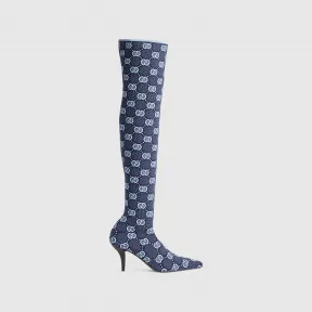 古驰/Gucci 女士 GG 及膝靴 750574-FACA0-4003