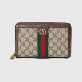 古驰/Gucci 米色和乌木色Supreme帆布Ophidia系列GG旅行包 751610-96IWT-8745