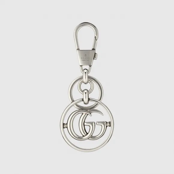 古驰/Gucci 钯金色调配件双G钥匙链 752067-J160N-0788