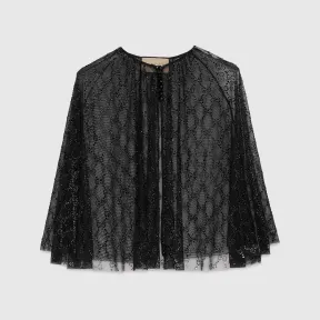 古驰/Gucci 水晶 GG 弹力尼龙薄纱斗篷 756429-ZAOCA-1043