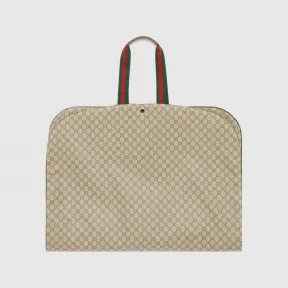 古驰/Gucci 米色和乌木色GG Supreme帆布GG衣物袋 758686-FACHL-8844