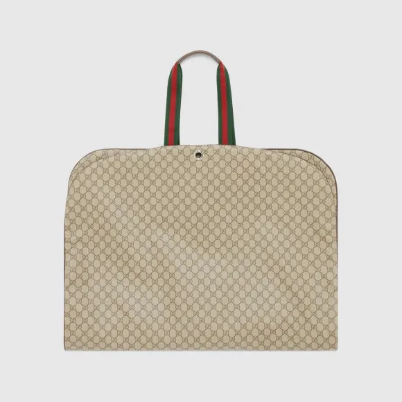 古驰/Gucci 米色和乌木色GG Supreme帆布GG衣物袋 758686-FACHL-8844