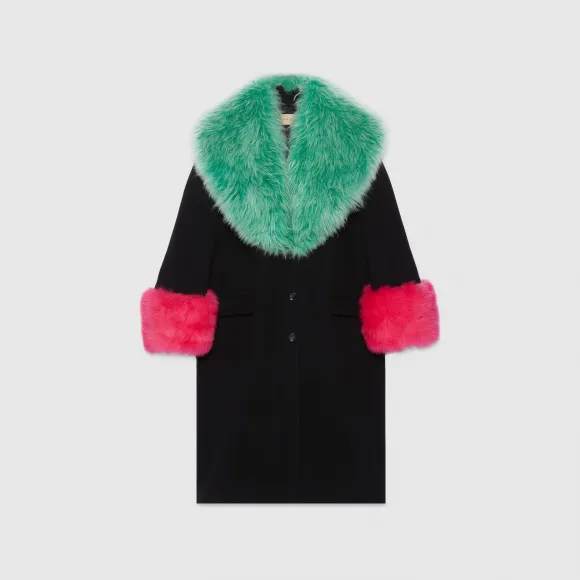 古驰/Gucci 羊毛羊绒大衣 759596-Z8BLJ-1043