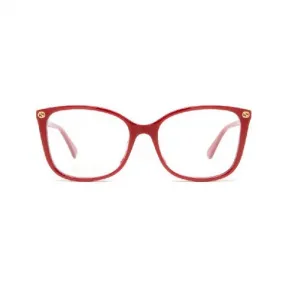 古驰/Gucci 红色椭圆眼镜 GG0026O010