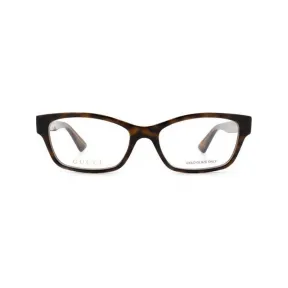 古驰/Gucci Havana 平底方形眼镜 GG0635O002
