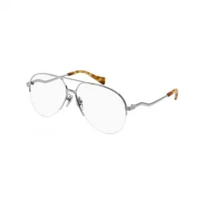 古驰/Gucci 银色双桥飞行员眼镜 GG0971O002