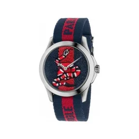 古驰/Gucci FEATURES系列 钢 石英机芯 中性表 YA126493