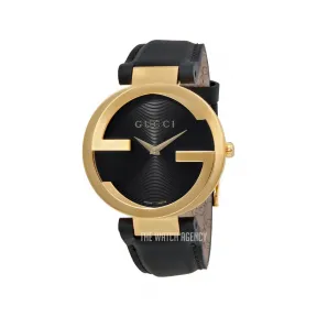 古驰/Gucci Interlocking系列 镀金 石英机芯 中性表 YA133326