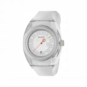 古驰/Gucci FEATURES系列 透明尼龙 石英机芯 男表 YA137110