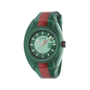 古驰/Gucci FEATURES系列 （透明）树脂 石英机芯 男表 YA137113