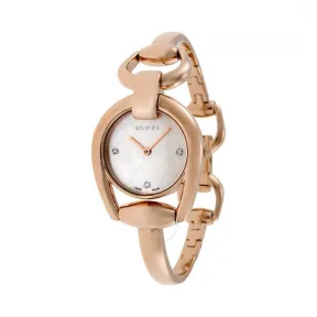 古驰/Gucci Horsebit系列 镀金 石英机芯 女表 YA139508