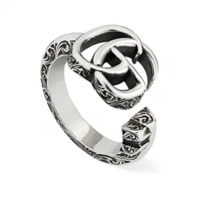 古驰/Gucci 复古银双 G 钥匙圈 YBC627760001