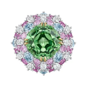 海瑞温斯顿/HarryWinston Winston Candy沙弗莱石戒指，搭配蓝宝石、海蓝宝石和钻石 579890