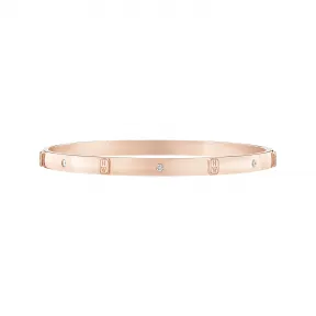 海瑞温斯顿/HarryWinston HW Logo玫瑰18K金钻石手镯 BADRRD7MHWL