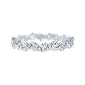 海瑞温斯顿/HarryWinston Winston Cluster钻石手链 BRDPRPSMWC