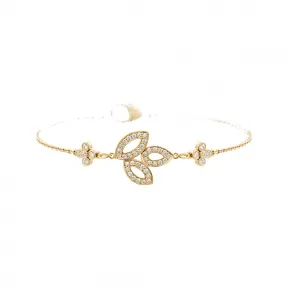 海瑞温斯顿/HarryWinston Lily Cluster黄金钻石手链 BRDYSM1MLC