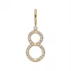 海瑞温斯顿/HarryWinston Charms Lucky Eight黄18K金钻石坠饰 CMDYRDOPLK8