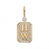 海瑞温斯顿/HarryWinston Charms HW Logo黄金钻石坠饰 CMDYRDPALOG