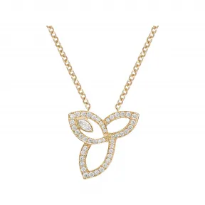 海瑞温斯顿/HarryWinston Lily Cluster黄金钻石坠饰 PEDYMQRFLC