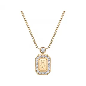 海瑞温斯顿/HarryWinston HW Logo黄18K金钻石坠饰 PEDYRD16HWL
