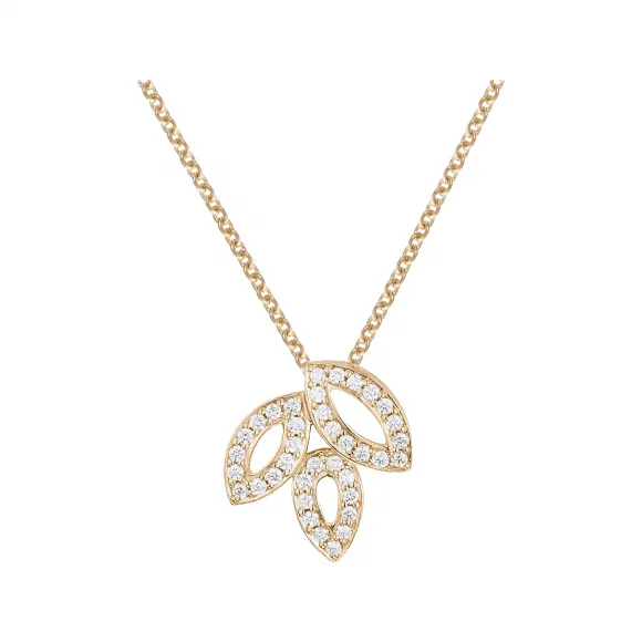 海瑞温斯顿/HarryWinston Lily Cluster小号黄金钻石坠饰 PEDYSM1MLC