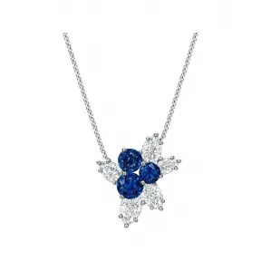 海瑞温斯顿/HarryWinston Berry Cluster蓝宝石和钻石坠饰 PESPCLRFBER