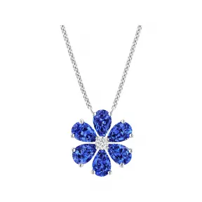 海瑞温斯顿/HarryWinston Forget-Me-Not蓝宝石和钻石坠饰 PESPRFFLRFMN