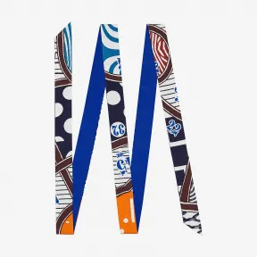 爱马仕/Hermes 红色 “丝巾棋盘游戏”Twillon长丝巾 H053229S_06