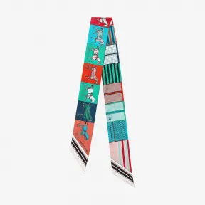 爱马仕/Hermes 多色 “维希格纹新骏马披挂”Twilly小丝巾 H063211S_01