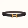 爱马仕/Hermes H 雕纹皮带扣&双面皮腰带32毫米 H064540CC06-H073967CABA105