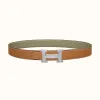 爱马仕/Hermes H 皮带扣&双面皮腰带32毫米 H064544CB86-H073996CAAG090