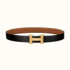 爱马仕/Hermes H 皮带扣&双面皮腰带32毫米 H064544CM2M-H073967CAAA095