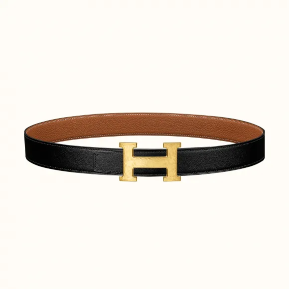 爱马仕/Hermes H Martelee皮带扣&双面皮腰带32毫米 H064549CC06-H073967CAAA115