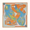 爱马仕/Hermes “佐阿夫与龙骑兵”90厘米水洗方巾 H073280S-22