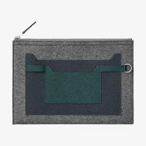 爱马仕/Hermes 灰色 Toodoo 29 colorblock手包 H074701CKAE