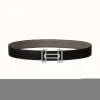爱马仕/Hermes Rythme 皮带扣&双面皮腰带32毫米 H075375CK05-H073967CAAC085