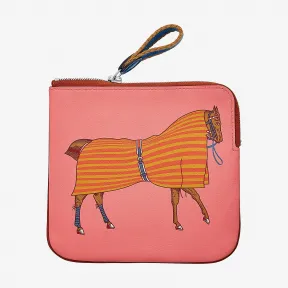 爱马仕/Hermes 玫瑰色 Carre Pocket收纳袋 H077638CKAA