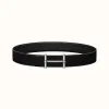 爱马仕/Hermes H d'Ancre皮带扣&双面皮腰带38毫米 H077938CK05-H075387CAAF090