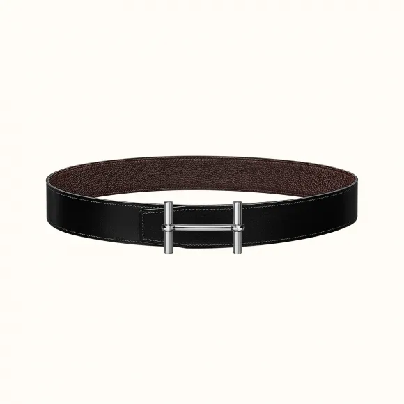 爱马仕/Hermes H d'Ancre皮带扣&双面皮腰带38毫米 H077938CK05-H077971CAAB080