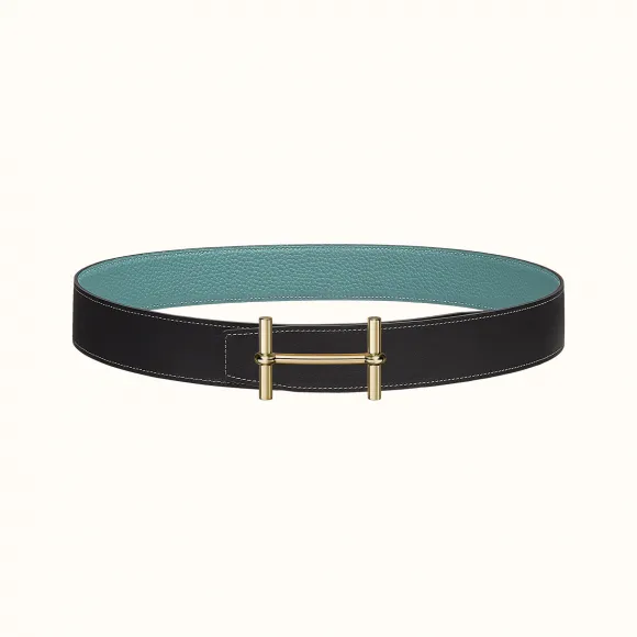 爱马仕/Hermes H d'Ancre皮带扣&双面皮腰带38毫米 H077938CP2K-H077971CAAL090